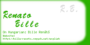 renato bille business card